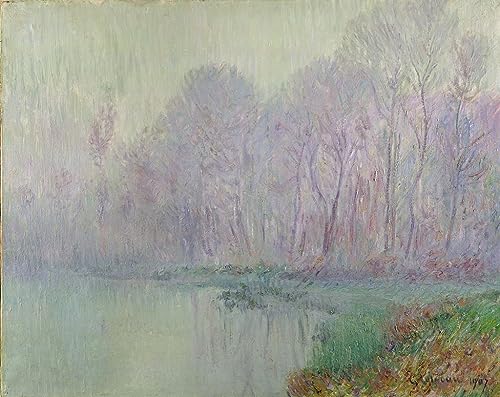Peinture sur Toile Brume Matinale de Gustave Loiseau Image Nordique Toile 60x90cm