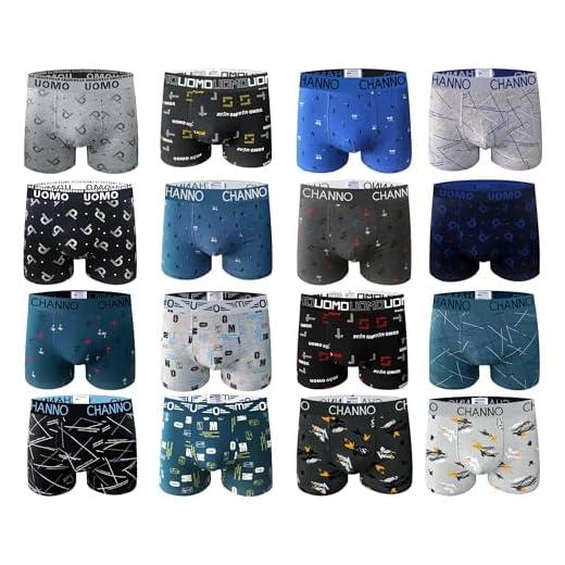 Boxers de algodão justos clássicos, confortáveis e macios. Originais e modernos. Coleção UOMO - Pack, Pacote 6 surpresa, 3G
