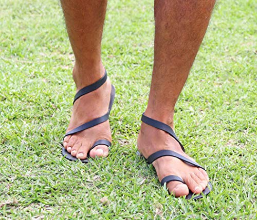 Minimalist Leather Barefoot Men Sandals, Sexy Gay Sandals, Greek Leather Sandals - BALI2