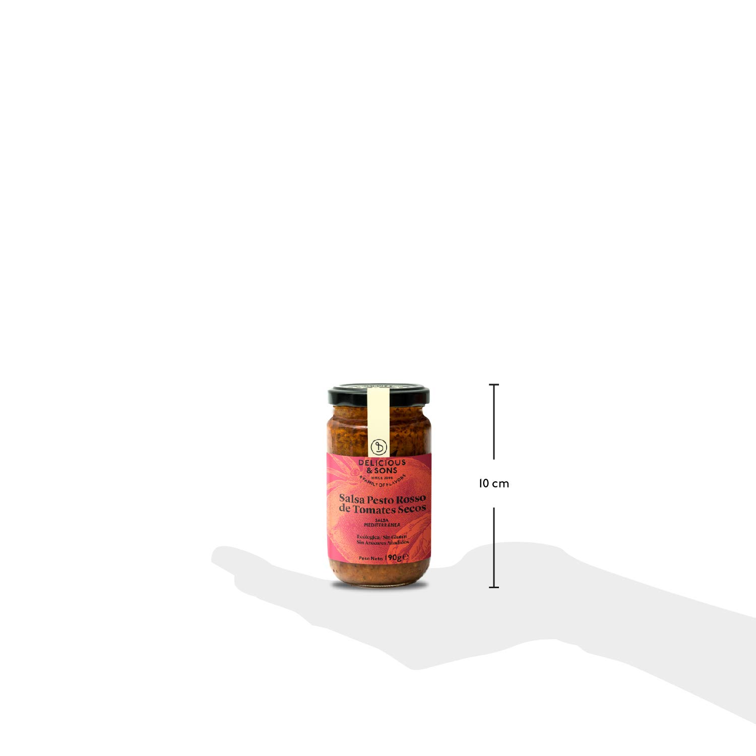 Delicious & Sons Salsa Pesto Rosso de Tomates Secos Ecológica 190g
