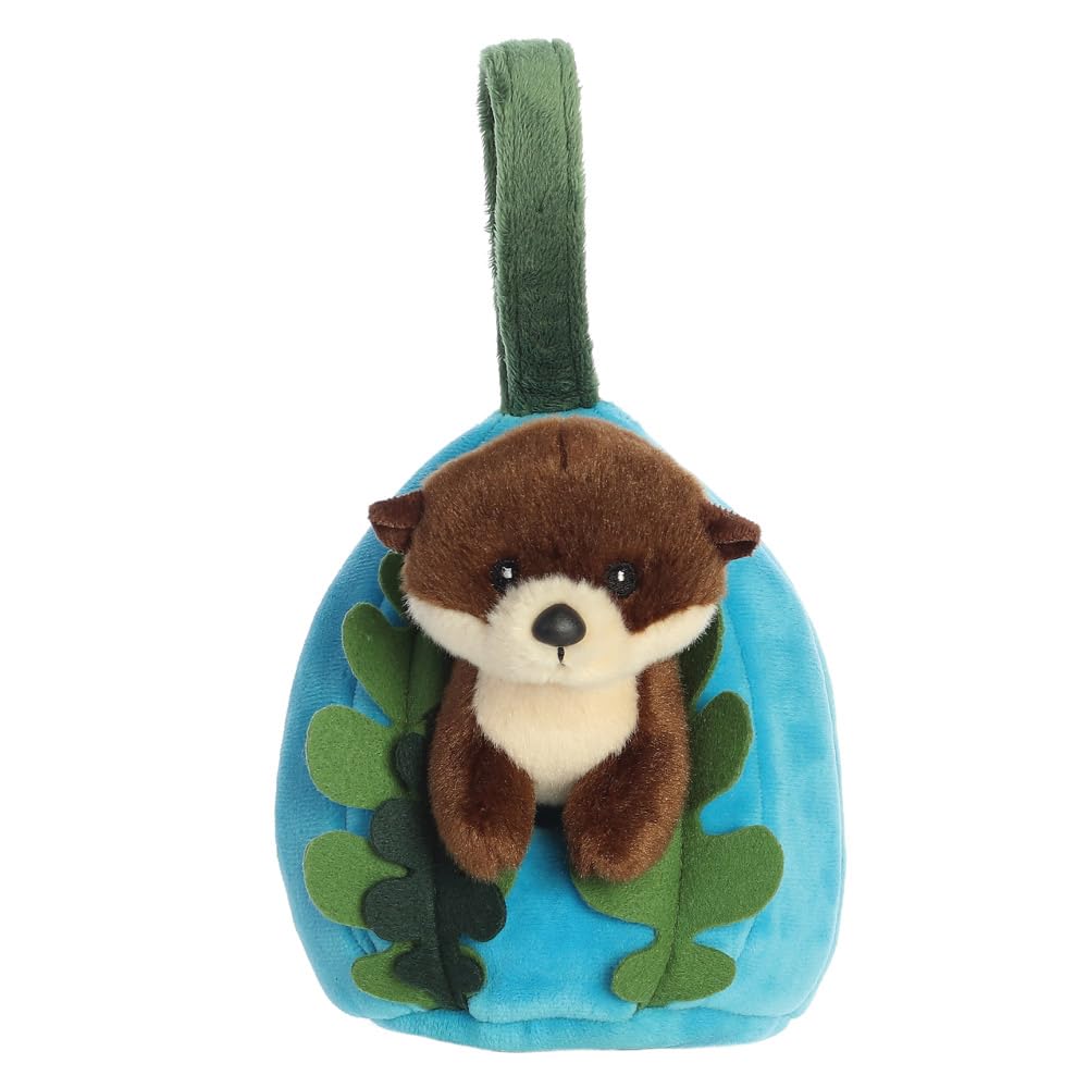 Aurora, 34241, Hideouts Otter 9In, Soft Toy, Brown & Blue