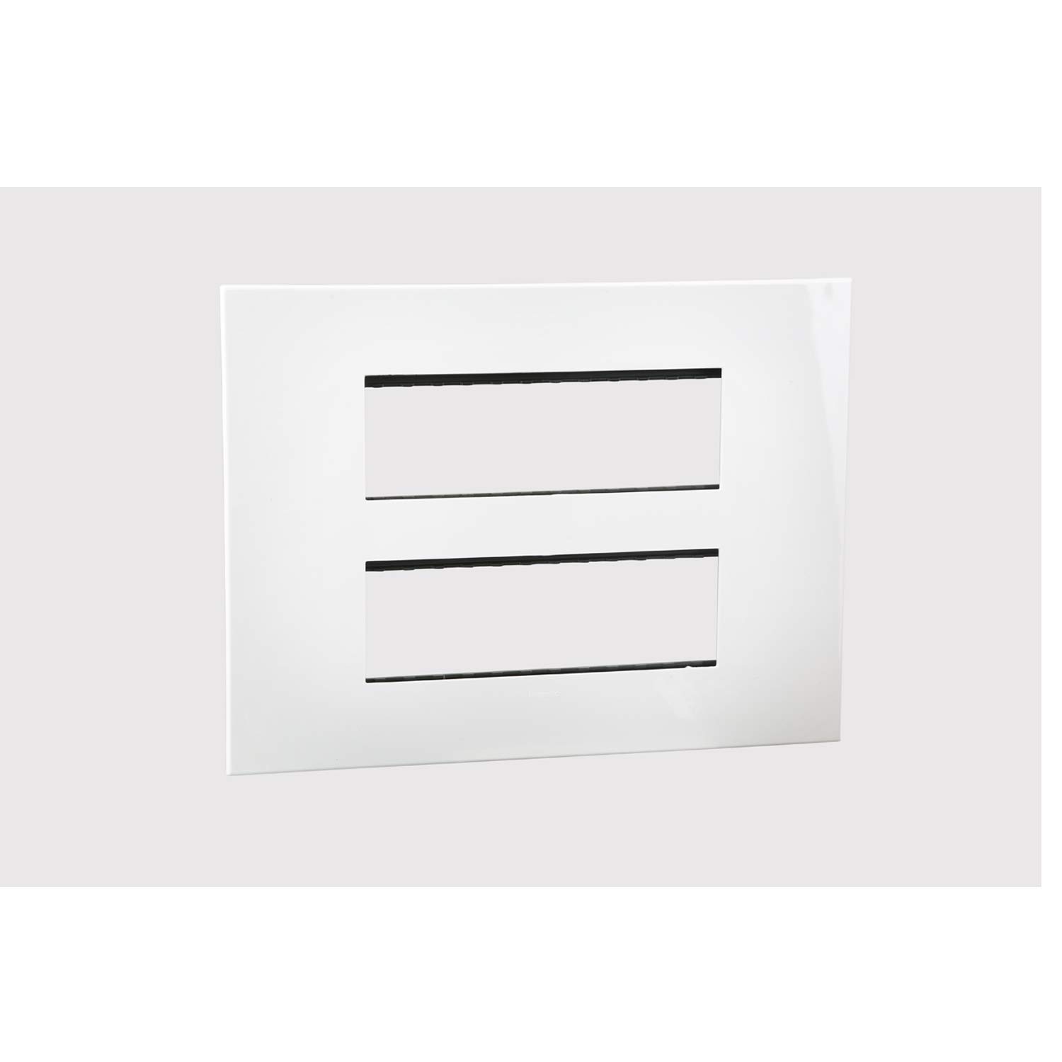 legrand arteor cover plate with frame - 2x6 module (white, pack of 3)