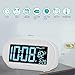 DreamSky Auto Set Alarm Clocks for Bedrooms - Digital Clock with Date, Temperature, USB, 4 Time Zone, Easy to Use Electric Clock for Seniors