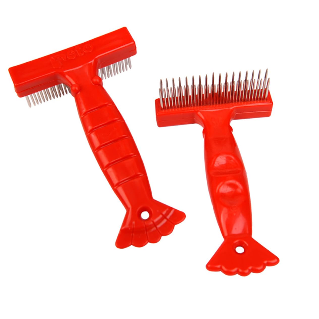 Sosoport Pet Grooming Tool Dog Comb Cat Brush Dematting Tool Pet Hair Brush Ergonomic Grip Random Style