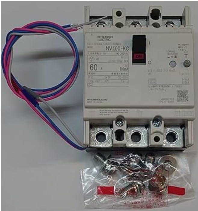三菱 漏電ブレーカー2点 125A 100A Amazon | 三菱電機 分電盤・制御盤用遮断器 漏電遮断器 NV-KC