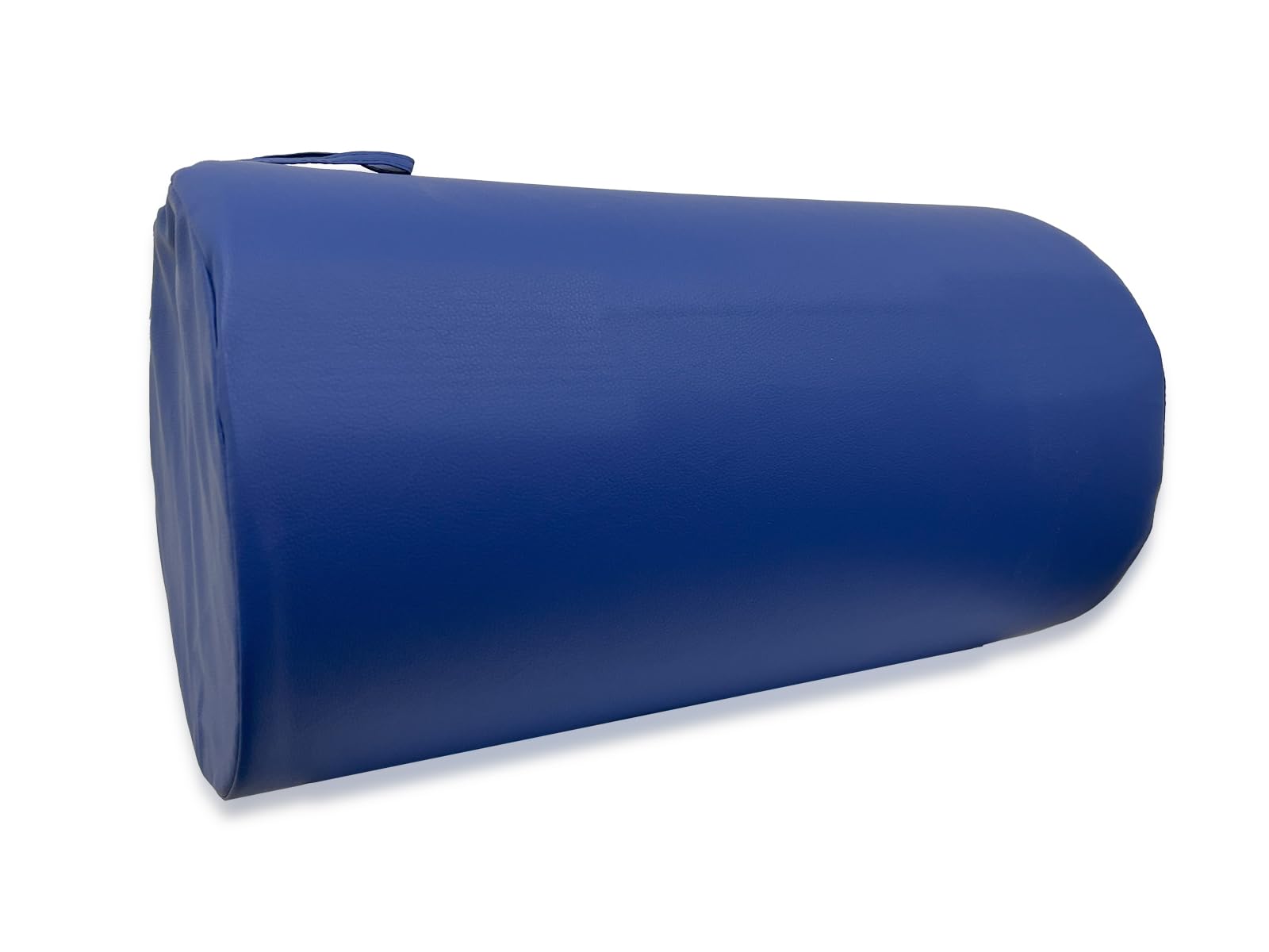 QUIRUMED Rollkissen, 55 x 30 cm, blau, Kunstleder, Schaumstofffüllung, für Yoga, für Fitness, für Massage