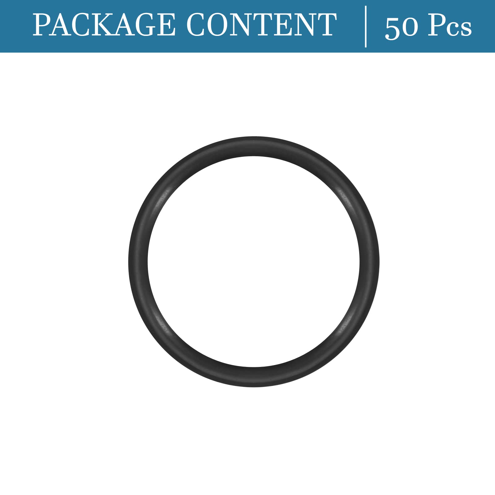 QUARKZMAN Nitrile Gomma O-Ring 8mm x 6mm x 1mm Guarnizioni di Tenuta Anelli Rubinetti Rotondo Guarnizione Rondella per Rubinetto Idraulica Riparazione Sigillatura Connessione, 50 Pezzi