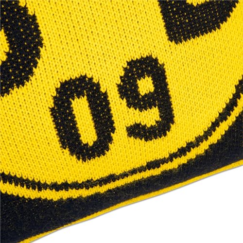 Coussin tricoté BVB noir et jaune idéal pour vos soirées match sur le canapé - 2