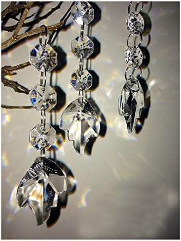 Hot 30PCS Acrylic Crystal Beads Garland Chandelier Hanging Wedding Party Celebration Decor (Style 10)