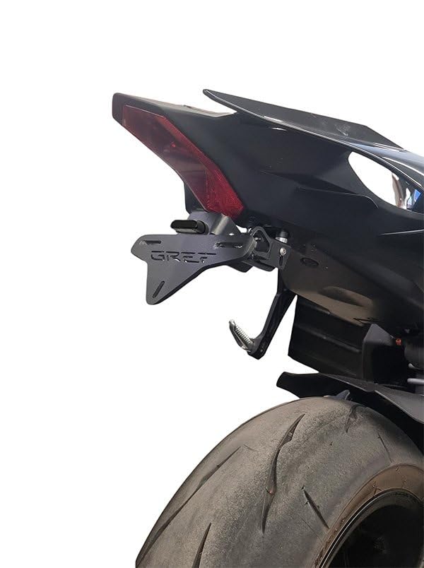Support de plaque Yamaha YZF-R1 avec bouton relevable réglable GREF 2015-2024
