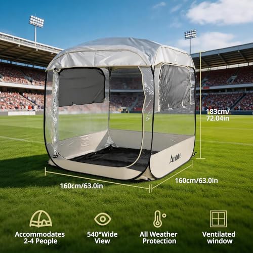 Carpa deportiva Pop Up para 2-4 personas transparente miniatura 3