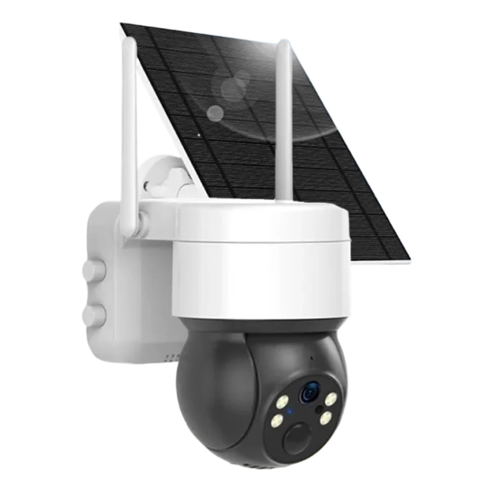 JVDDI 5MP WiFi Battery Solar Auto PIR Motion Detection Surveillance Security Outdoor PTZ Color Night Vision IP Camera(5MP Solar 64G Card)