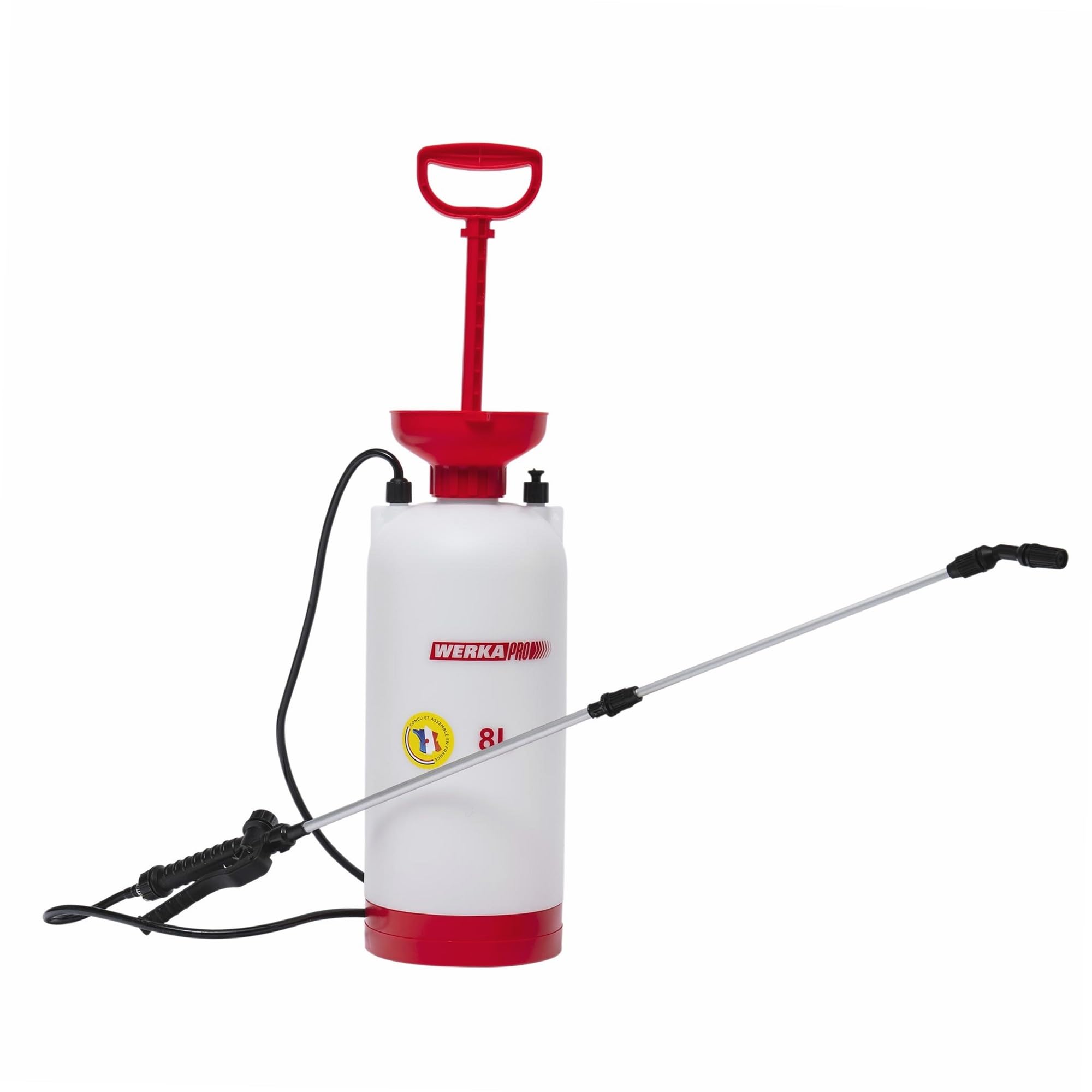 WERKA PRO Pulvérisateur 8 litres pour Produits Agressifs Ø 17 cm 54.5 cm