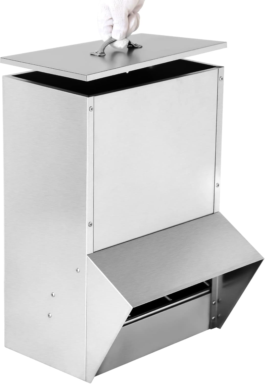 KODOM Galvanized Chicken Feeder, 30LBS Capacity Poultry