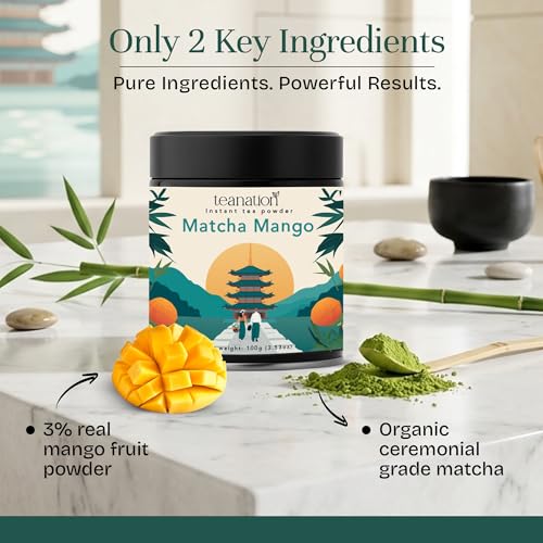 Té Matcha Mango Latte instantáneo 100g miniatura 3