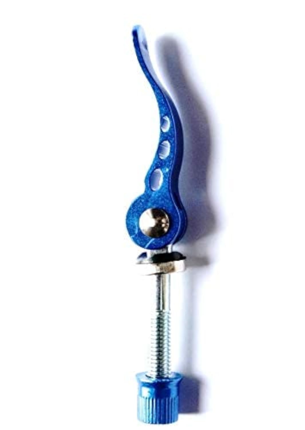 More Colour Pack of 2 Bicycle Quick Release Seat Clamp M8 x 55 mm (Blue)