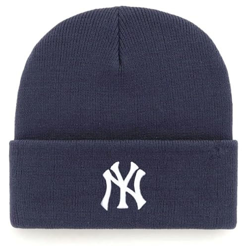 Officially Licensed New York Navy Baseball Cuffed Knit Beanie Hat Classic Edition NY Team Logo Embroidered Blue Cap