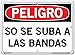 VESTIL DANGER SIGN SI-D-36-C-PS-040-S POLYSTYRENE .040" overall size 14.5"W x 10.5"H Keep Off Conveyor SO SE SUBA A LAS BANDAS