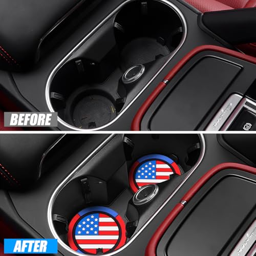 Set 2 Posavasos para Auto con Bandera Americana miniatura 6