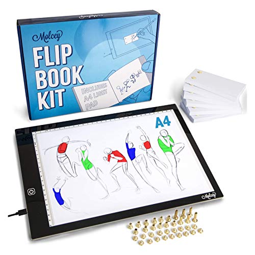 Buy 1 get 1 Flip Book Kit with Light Pad - A4 LED Light Box for Drawing and Tracing & 360 Sheets Animation Paper for Flip Books, A4 Flipbook Kit: Led LightBox/Light Tablet for Tracing, Flip Book Paper with Holes 🔥 Cashback up to 70% Flip Book Kit with Light Pad - A4 LED Light Box for Drawing and Tracing & 360 Sheets Animation Paper for Flip Books, A4 Flipbook Kit: Led LightBox/Light Tablet for Tracing, Flip Book Paper with Holes