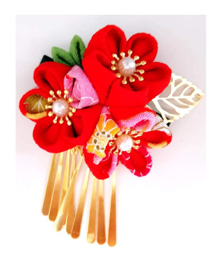 Japanese Tsumami Hair Pin Decor Kanzashi Hair Sticks Picks Fit For