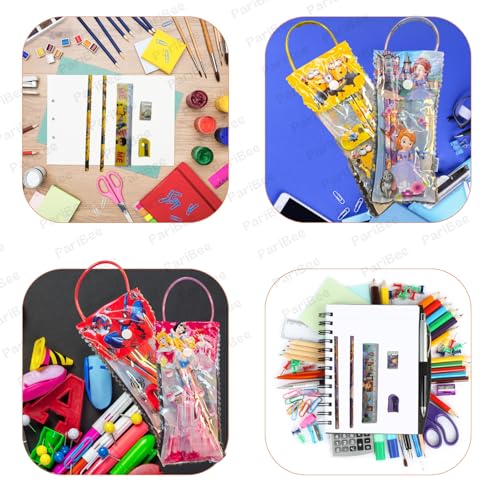 Image of 10 pcs Stationery Set for Return Gifts Party | Pencils Ruler Sharpener Eraser Fancy Box | Best Return Gifts in Bulk for Children | Return Gift Set for Age 3-4 4-6 6-12
