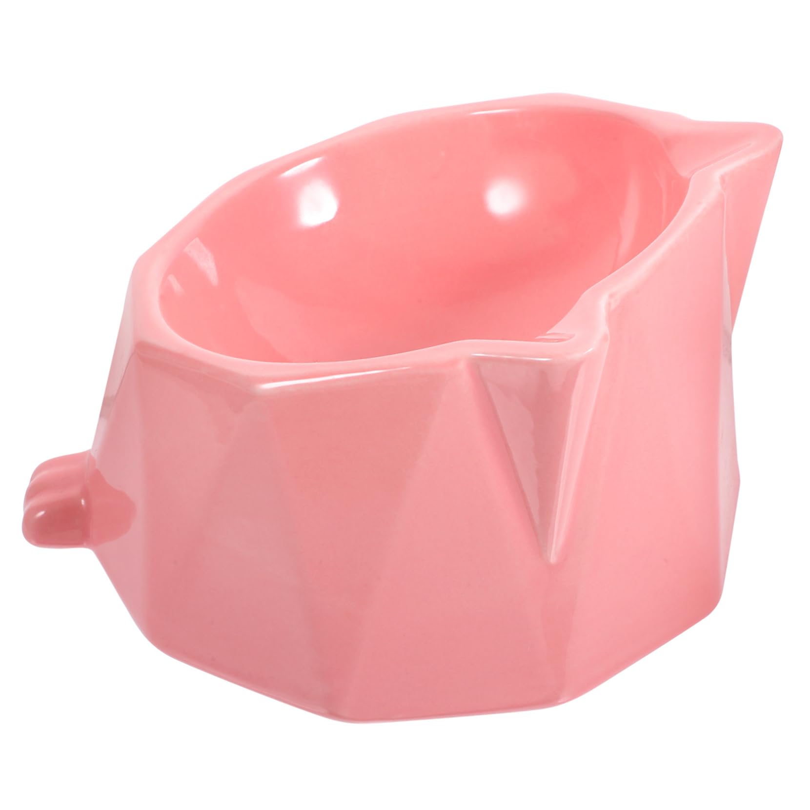 UKCOCO Cuenco Hexagonal para Mascotas Comedero De Cerámica para Perros y Gatos Plato De Cerámica para Diario Casa o Viaje