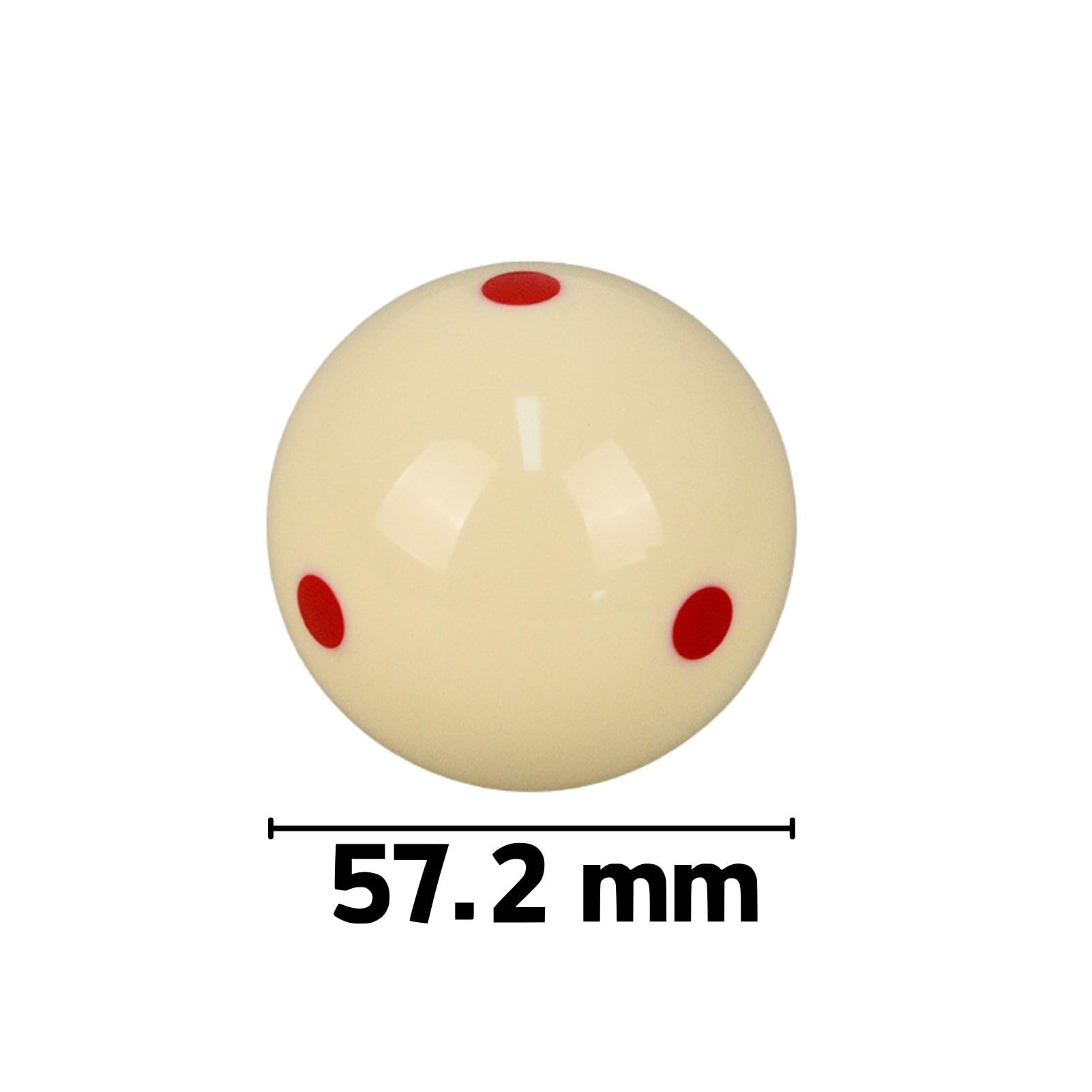 Bolas de Billar Blanca 57,2 mm 2 Piezas Entrenamiento Resina