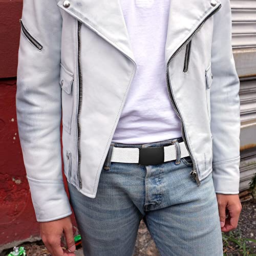Image of Falari Canvas Web Belt Fully Adjustable Cut to Fit Golf Belt Flip Top Buckle