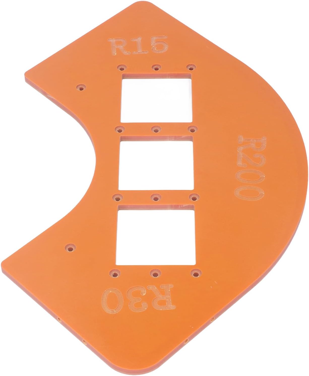 Radius Jig Router Template Professional Woodworking Corner Radius Guide with Multiple Size Options R15 R30 R100 R200 for Cabinets Wardrobes and Switch Holes Made of Durable