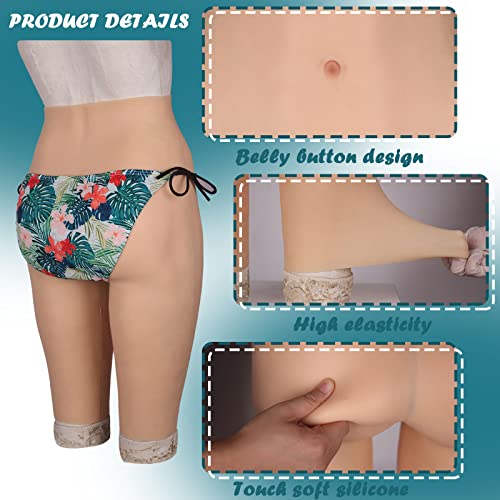 Calças de silicone realistas maricas vagina falsa calcinha modelador quadril calças realçador para t