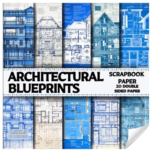 Blueprints Scrapbook Paper