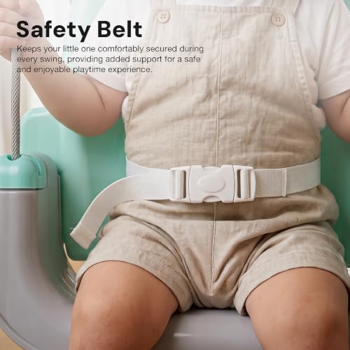 Image of Baybee 3 in 1 Baby Swing Chair | Hanging Jhula for Kids with Removable Front Bar | Baby Swing Jhula with Adjustable Backrest & Sturdy Base | Secure Seat Belt jhula for Kids 0 to 3 Years