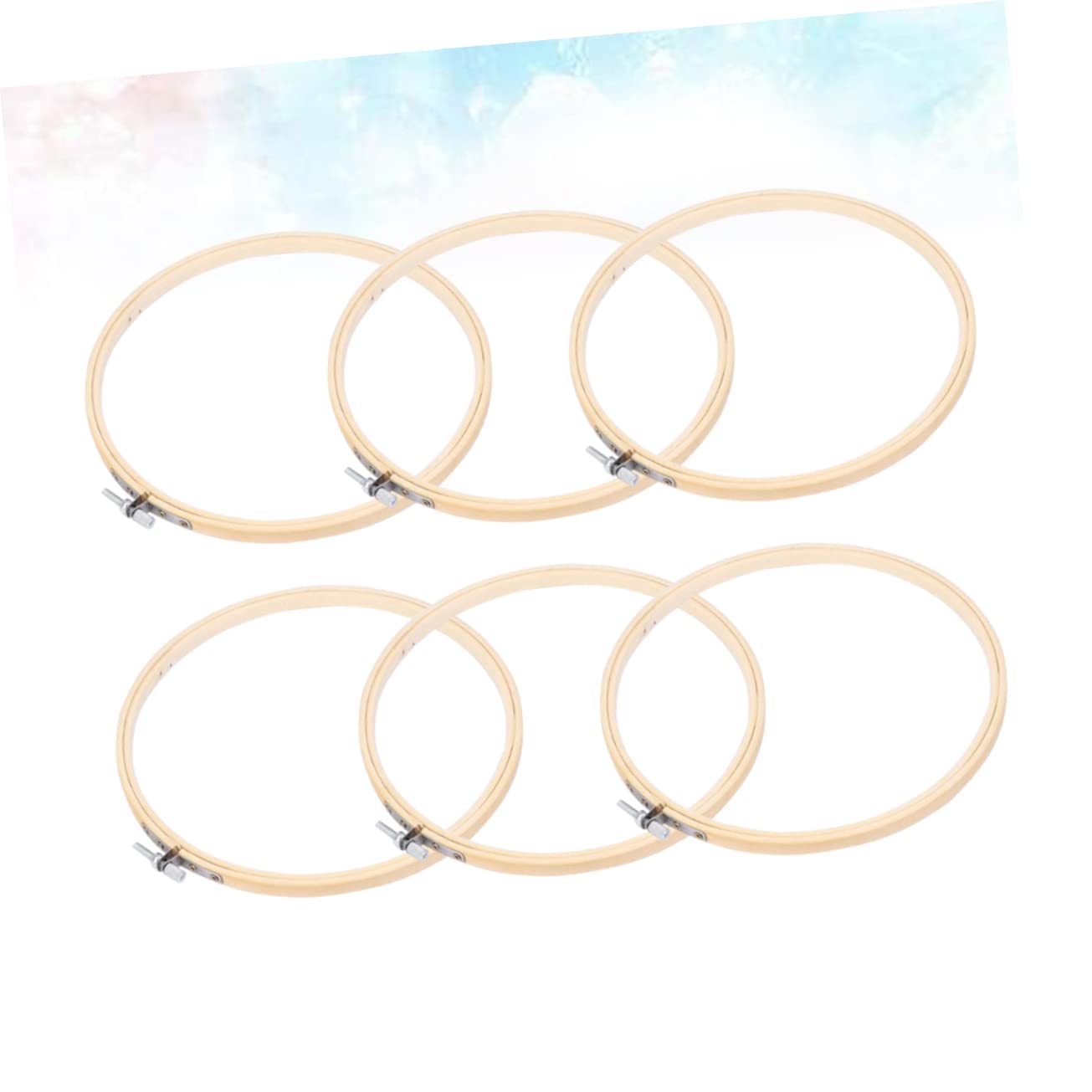 SHINEOFI 6 Cerchi Da Ricamo A Croce Con Cornice In Legno Strumenti Per  Cucire E Lavori, image size:1305x1305