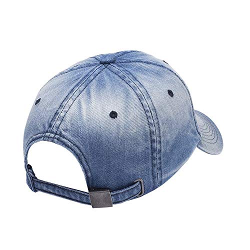 Boné Liso Aba Curva Jeans Estonado Liso