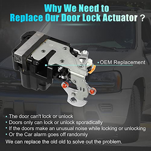 Image of X AUTOHAUX 2pcs Power Door Lock Actuator Motor Front Left and Right Side for GMC Sierra 2500 1995-2004 for Chevrolet Silverado 2500 1999-2004 931-319 15053682