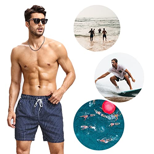 Mywu Mens Swim Trunks 5 Inch Beach Shorts with Mesh Lining Funny Swimming Bathing Suits Quick Dry Swimwear4