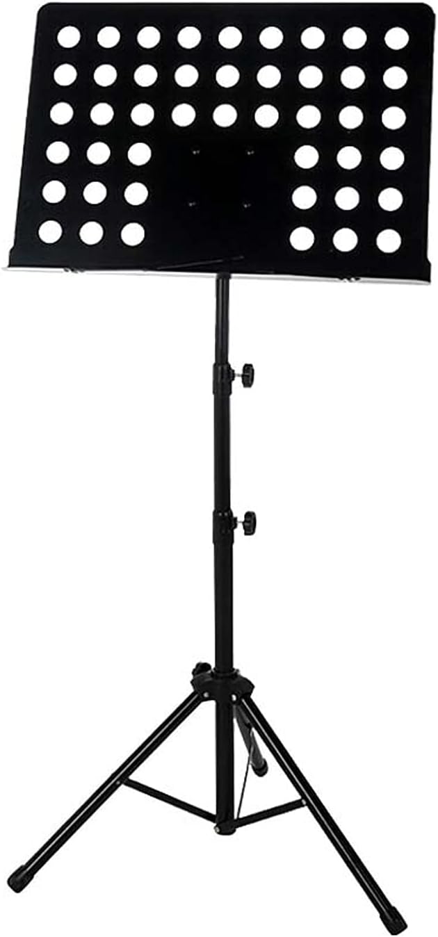 Music Stands Black Sheet Music Stand, Portable Music Stand for Guitar Players, Ukulele, Violin Players, Metal Tripod Stand, Music Clip Holder Musical Instruments