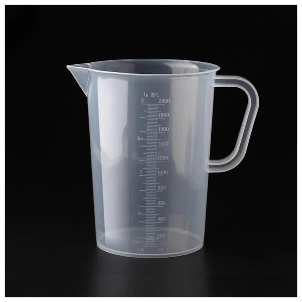 Equipos y suministros de laboratorio Vaso de laboratorio plástico transparente con escala medición y capacidad 100/250/500/1000/2000 ml
