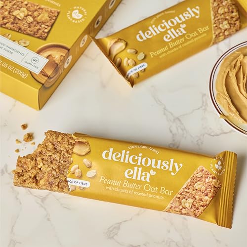 Deliciously Ella Peanut Butter Oat Bars, Gluten Free Snacks, 16 Snack Bars - image 5