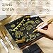 Motiskyy 12 Pcs Metallic Permanent Markers Bulk Gold Silver Pens Fine Point Metallic Paint Markers for DIY Crafts, Gift Card Making, Artist Illustration (Gold)