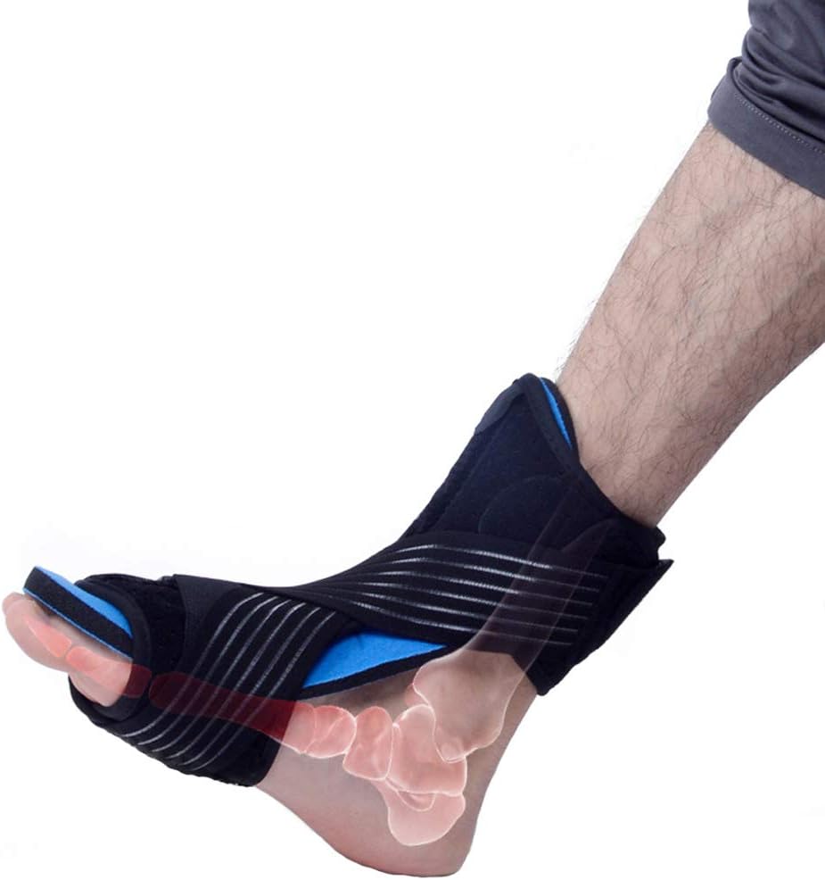 Goahead Plantar Fasciitis Night Splint Brace for Plantar Fasciitis Pain Relief in Dorsal Foot Stretching Support Best for Achilles Tendonitis, Heel Pain, Plantar Fascia, Drop Foot -Men & Women