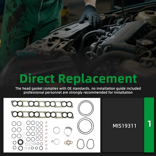 Image of Intake Manifold Gasket Set Fits for Ford E350 /E450 /Excursion /F250 /F350 /F450 /F550 2003-2010, 6.0L V8 Turbo Power Stroke, MIS19311