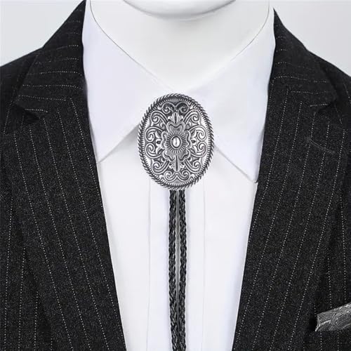 Image of Jeilwiy Bolo Tie for Men, Western Bolero Tie Cowboy Ties Native American Cowgirl Bolo Tie Accessories for Men Women