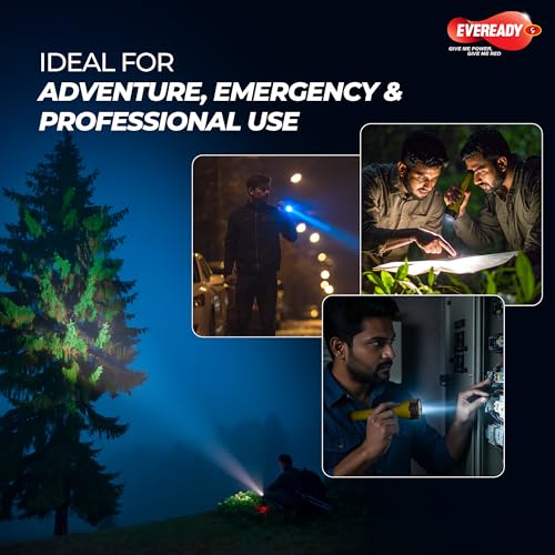 Image of Eveready DL73 Orion, 1W Emergency Torch, Durable ABS Body, Bright White LED Torch with Long Distance Beam, Powered by 3xAA Batteries
