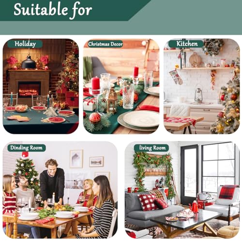 Servilletas de tela navideñas SASTYBALE 20" x 20" (4 unidades) miniatura 7