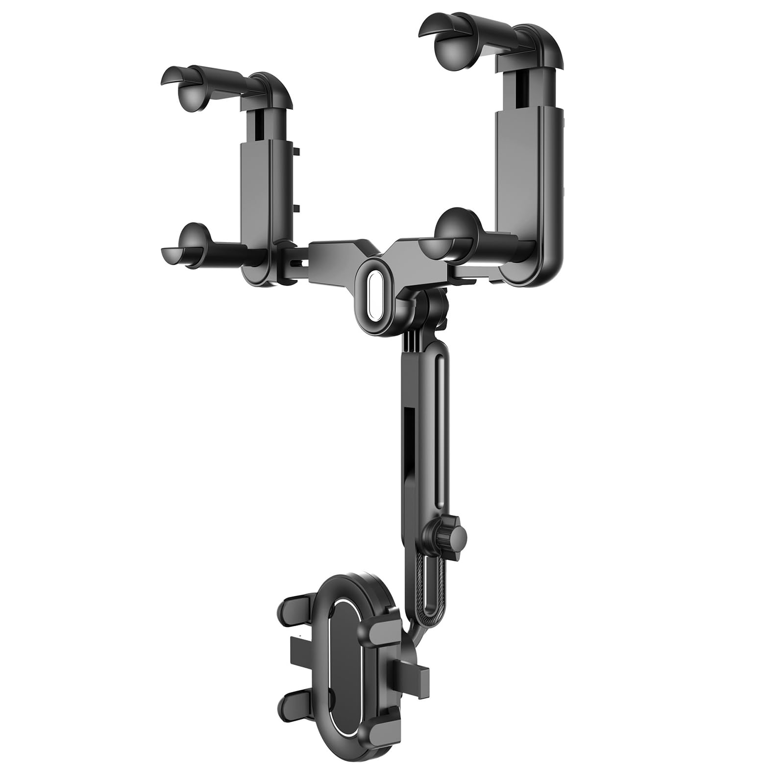 MOVEIF Phone Mount for Car, 2024 Upgraded Rear View Mirror Phone Holder, Universal Mount, Rotatable Phone Holder for Car Compatible with iPhone 6-15 Pro Max Samsung 4-7 Inch Phones (Upgrade)