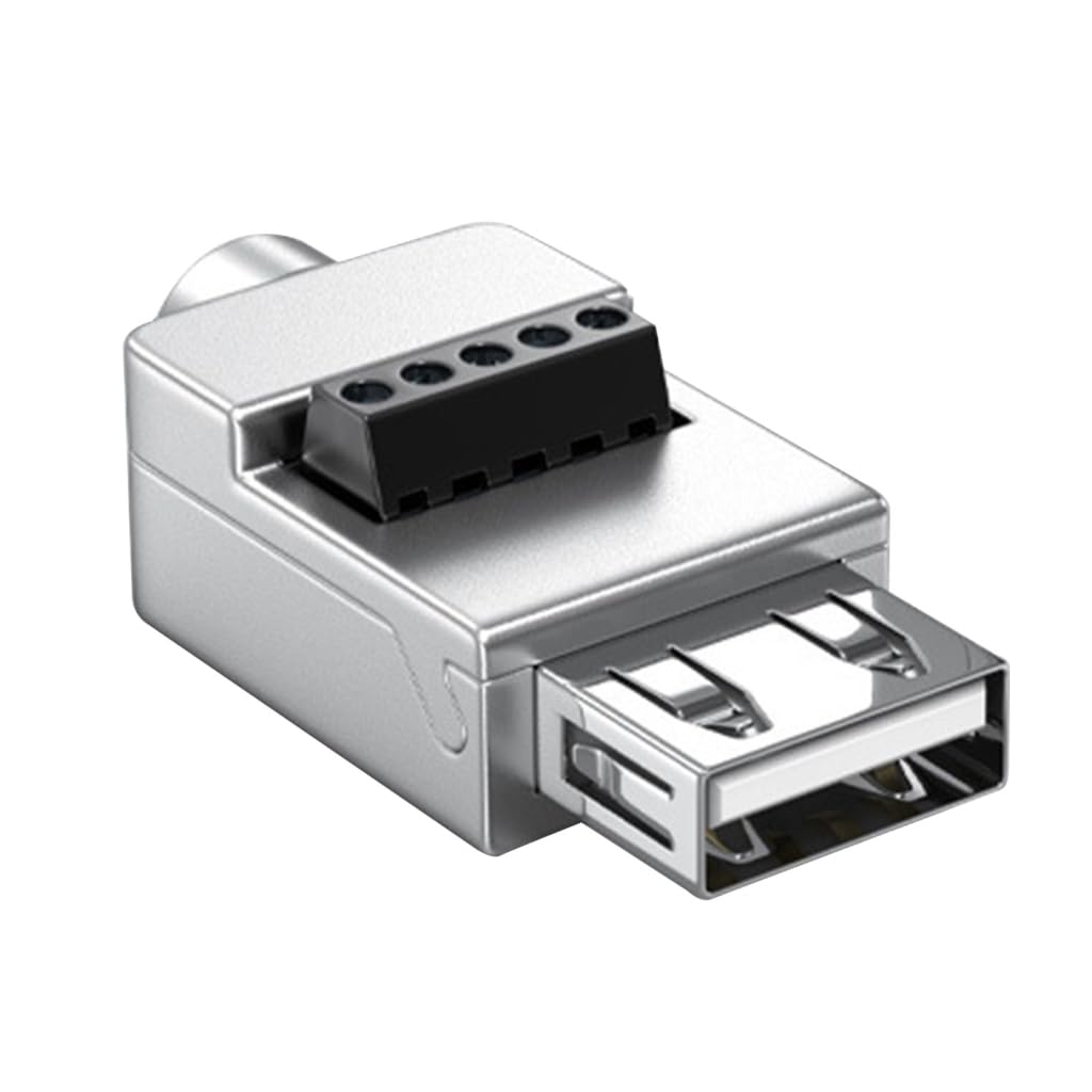 Elnwnnkc Solderless USB Connectors USB 2.0 Screw Terminals Block Adapter Connector Converter USB2.0 Male Adapter