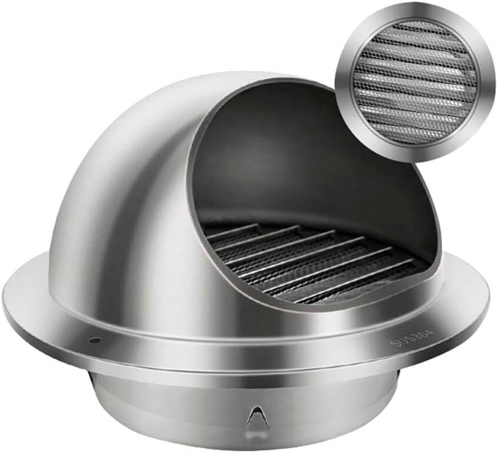 Chapeau de cheminée anti-pluie 250mm extracteur de fumée en acier inoxydable