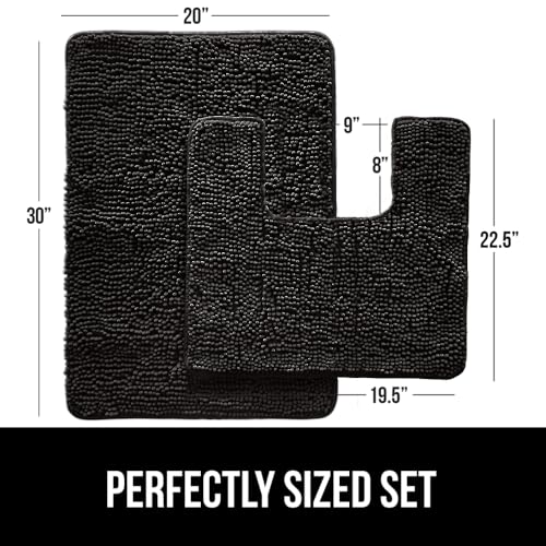 Gorilla Grip 811113031306 Bathroom Rug Sets, Soft Chenille 2 Piece Area Rugs Set thumb #1